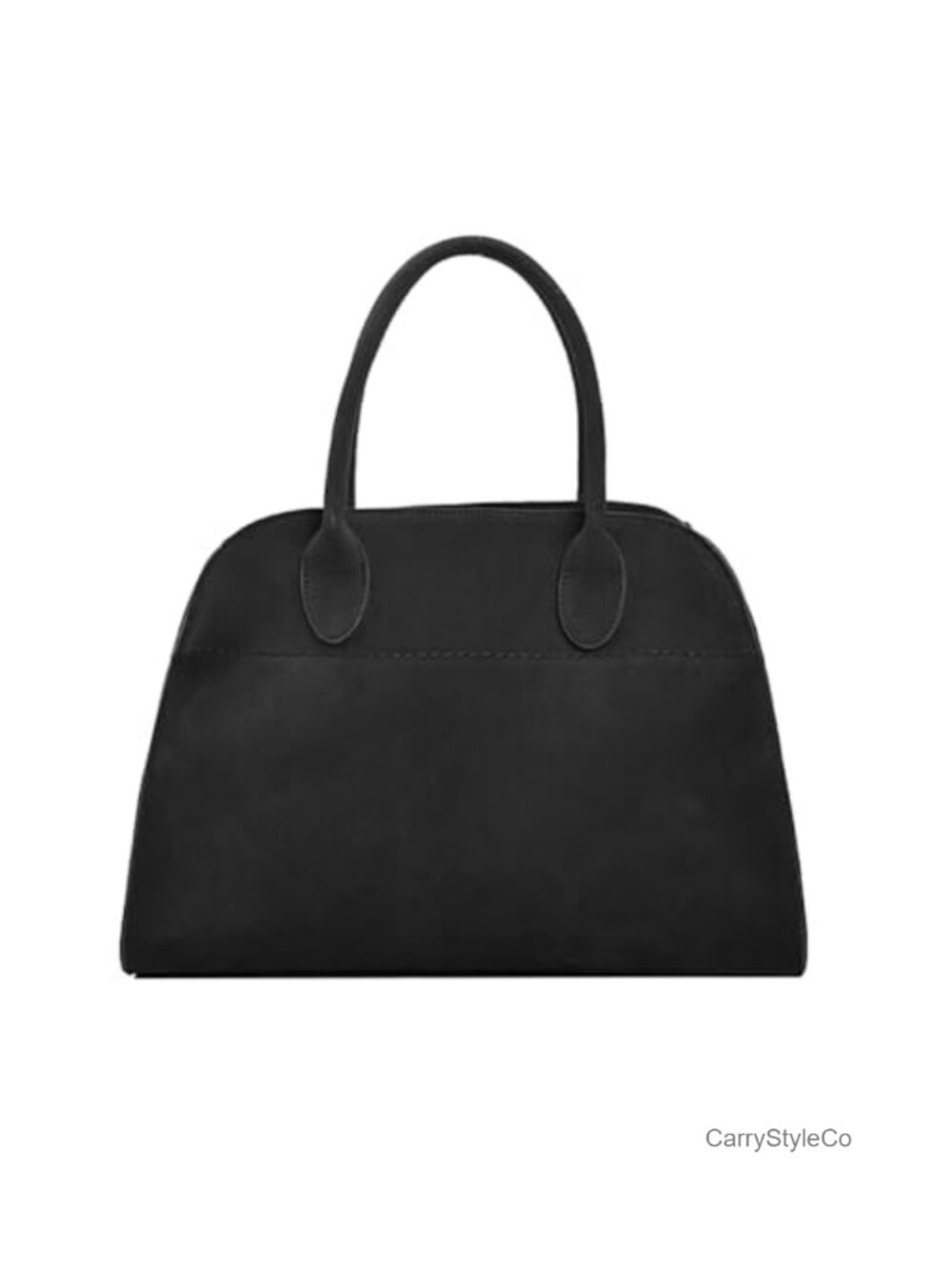 Retro Suede Top Handle Tote Bag Shoulder Purse Removable Strap
